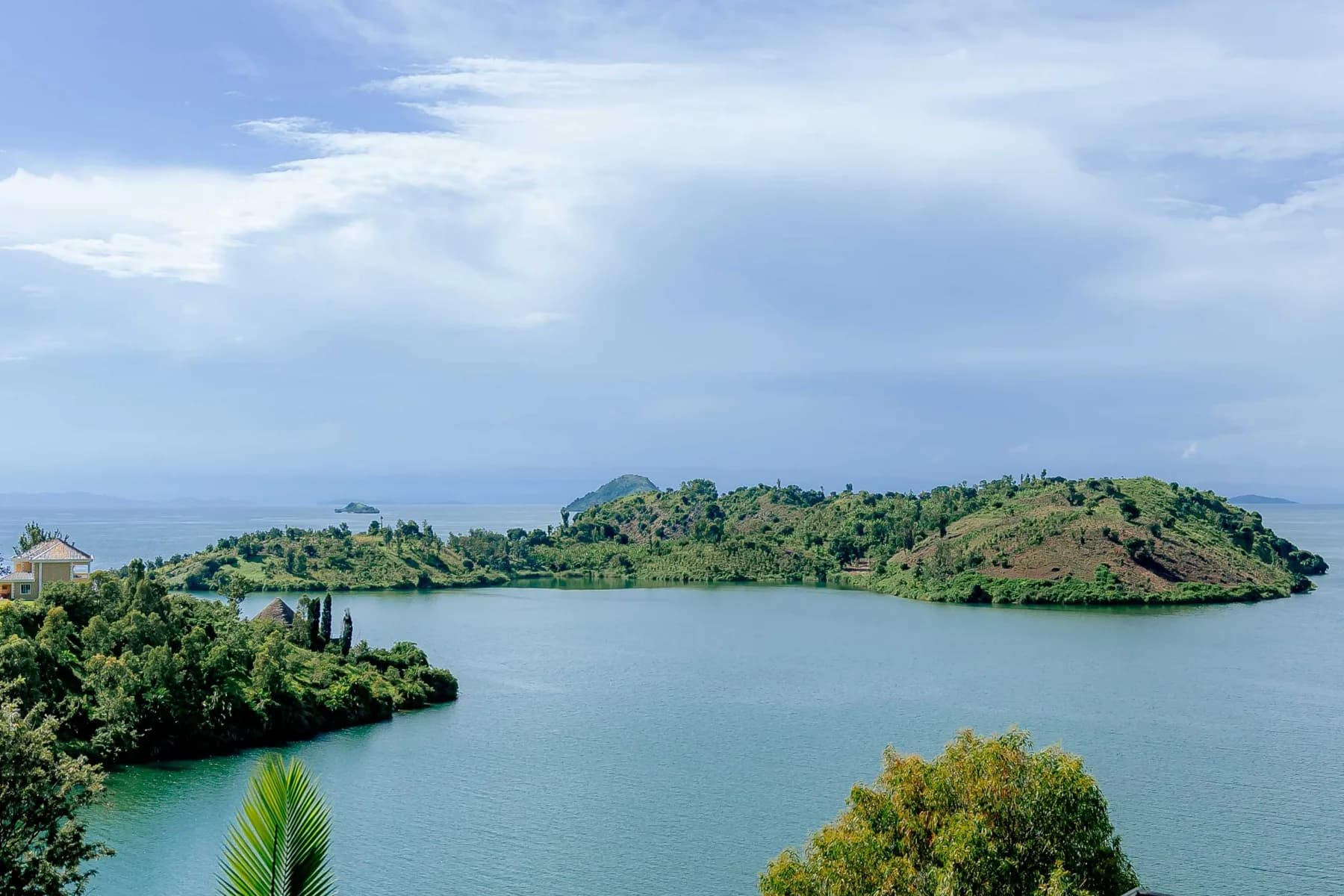 Green islands on Lake Kivu